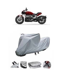 Triumph Rocket 3 R  Gri Motosiklet Brandası ARKA ÇANTA UYUMLU DEĞİLDİR