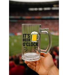 Bira bardağı O'Clock (Beyaz-Altın)