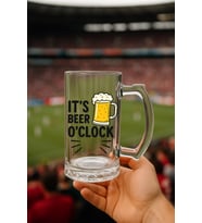Bira bardağı O'Clock (Beyaz-Altın)