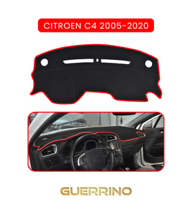 CITROEN C4 2005-2020TORPİDO KORUMA HALISI KIRMIZI KENAR