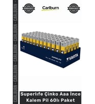 #Pil 15 Volt R03 Kaliteli Ekonomik Uzun Ömür Superlıfe Çinko Aaa Ince Kalem Pil 60'lı Paket