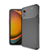 Galaxy Xcover 7 Kılıf Auto Fus Karbon Kapak - Siyah