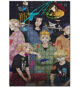 Cakapuzzle Revengers Majiro Sano MikeyT Draken Danga Puzzle Yapboz MDF (Ahşap) (120 Parça)