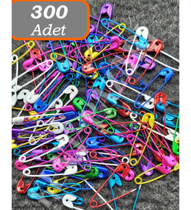 Mini Çatal Iğne  300 Adet  2 Cm  Renkli Çengelli Iğne  Pratik Ve Dayanıklı Sabitleyici 50 Li 6 Kutu