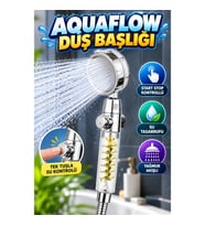 Start Stop Kontrollü Basınçlı El Duşu Su Tasarruflu Yağmur Akışlı Duş Başlığı