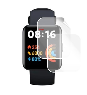 Xiaomi Redmi Watch 2 Lite Ekran Koruyucu Tam Kaplama TPU Film 2 Adet (Şeffaf)