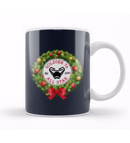 Christmas All Star Overwatch Soldier 76 Wreath Kupa Bardak Porselen