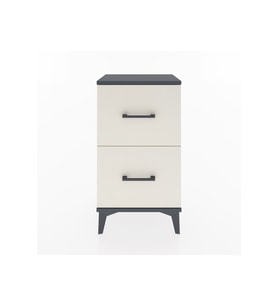 Arges Komodin 2 Çekmeceli 44x30x80 Antrasit-Aytaşı