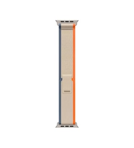 ScHitec 42-49mm Yeni Nesil Apple Uyumlu Akıllı Saat Kordonu Hasır Bej Turuncu