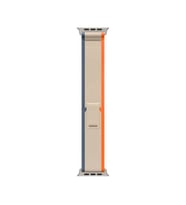 ScHitec 42-49mm Yeni Nesil Apple Uyumlu Akıllı Saat Kordonu Hasır Bej Turuncu