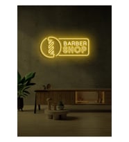 BARBER SHOP Yazılı ve Şekilli Neon Tabela