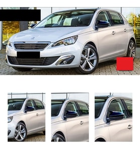 Peugeot 308 Batman Yarasa Ayna Kapağı Piano Black 2014 2015 2016 2017 2018 2019 2020 2021