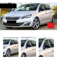 Peugeot 308 Batman Yarasa Ayna Kapağı Piano Black 2014 2015 2016 2017 2018 2019 2020 2021