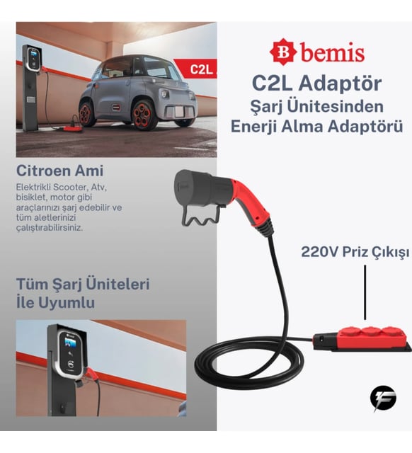 Bemis C2L (Charger to Load) Elektrikli Araç Şarj Ünitesinden