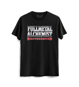 Fullmetal Alchemist Resim Baskılı Çocuk Siyah Tshirt