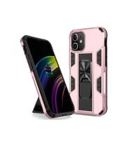 Apple iPhone 12 Uyumlu Kılıf Zore Volve Kapak (Rose Gold Altın)
