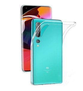 Xiaomi Mi 10 Kamera Çıkıntılı İnce Esnek Şeffaf Kılıf (Siyah)