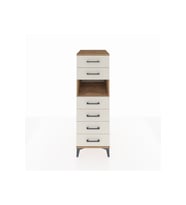 Kronos Dolap Tek Raflı 6 Çekmeceli 44x59x134 Çam-Aytaşı