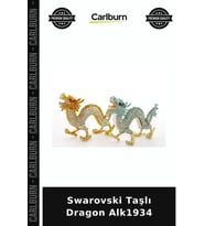 Özel Üretim Figürlü Aksesuar Hediyelik Koleksiyon Swaroski Taşlı Dragon Alk1934