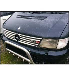 Mercedes Vito W638 Krom Ön Panjur 10 prç. 1999-2004 P. Çelik