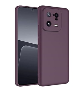 Coverzone Xiaomi 13 Pro ?le Uyumlu K?l?f Z-Mara Lansman Vieri Tam Koruma Arka Kapak Kamera Koruma �?k?nt?l? P�r�zs�z Y�zey Koyu Mor
