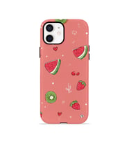 iPhone 11 Vorian Çift Katmanlı MagSafe Kılıf Summer Fruit Crush