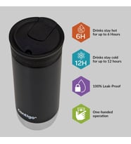 Huron Pro Snapseal Termos Bardak 470 mL Siyah