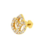 Yaşam Çiçeği 14 Ayar Altın Tragus Küpe