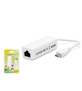 Micro Usb 2.0 Ethernet Adaptör 10/100 Mbps - Beyaz HDX5271