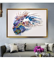 Altın Çerçeveli dekoratif tablo a48 (Gold)