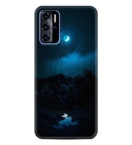 Reeder P13 Blue Max L 2022 Kılıf Silikon Desen Boyun Askılı Gece 1633