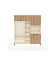 Hyperion Dolap 11 Raflı Tek Çekmeceli 7 Kapaklı 220x44x243 Aytaşı-Çam/Aytaşı