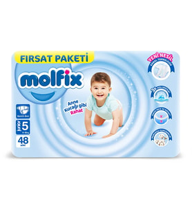 Bebek Bezi Fırsat Paketi 5 Beden 11-18 Kg 48 Adet