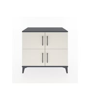 Hyperion Şifonyer 4 Raflı 4 Kapaklı 88x44x80 Antrasit-Aytaşı