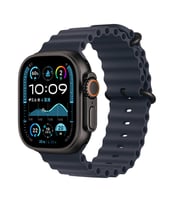 Apple Watch Ultra 49mm Uyumlu Kordon Ocean Silikon Yumuşak Esnek Metal Tokalı Zore KRD-75 Kayış (Mat Lacivert)