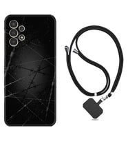 Samsung Galaxy M14 Kılıf Silikon Boyun Askılı İpli Desenli Silikon Dikenli Tel 1779