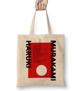 Haruki Murakami Books Bez Çanta Uzun Saplı