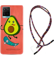 Vivo Y11S Y21S Y20 Y20S Y70 Kılıf Boyun Asklı Rasta Silikon Avokado Skate 1741