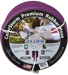 17006 ColorStorm Kauçuk Bahçe Hortumu, 5/8" x50', Berry