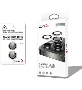 Apple iPhone 17 İçin Zore CL-12 Premium Safir Parmak İzi Bırakmayan Anti-Reflective Kamera Lens Koruyucu (Yeşil)
