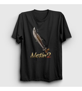 Presmono Unisex Siyah Essential Oyun Metin2 T-Shirt 521537tt