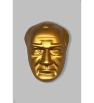 Atatürk Maskı 42 Cm Fiber Glass Okul Resmi Kurum Mask (Altın)