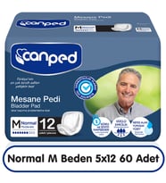 Canped Hasta Bezi Mesane Pedi M Beden Orta Erkek 12x5 60 Adet