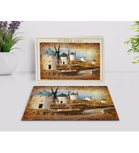 BK Home Yağlıboya Tasarımlı 1000 Parça Profesyonel Puzzle-5