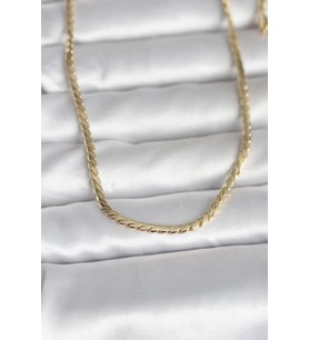 CM 14K Gold Renk Yassı Model 60 cm Kadın Kolye TJ-BKO10994