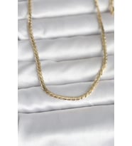 CM 14K Gold Renk Yassı Model 60 cm Kadın Kolye TJ-BKO10994