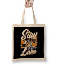 Cute & Funny Stay In Your Lane Horseriding Racing Bez Çanta Uzun Saplı