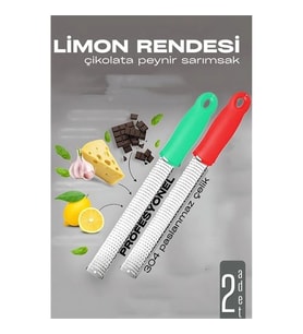 Limon Rendesi - Uzun Peynir Çikolata Sarımsak Rendesi 2 Li Set 721979