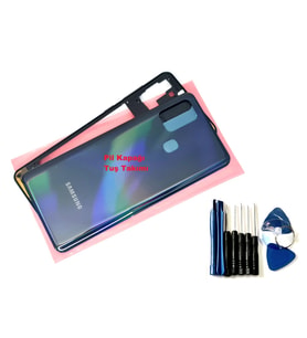 Tkgz Samsung Galaxy A21S KASA Arka Pil Batarya Kapağı (TAMİR SETİ) SİYAH