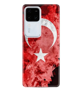 Vivo V30 Kılıf Desenli Silikon Şanlı Türk Bayrağı 1315